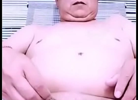 胖熊表演假阳具插菊花