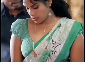 Romantic Boobs Excite in Still Wet Behind the Ear Saree