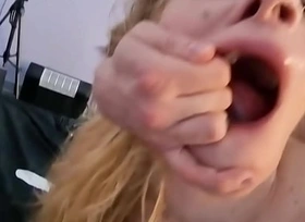 [DRY] EXTREME 0% Pussy Nikki Riddle Hardcore throat and ass destruction, Sloppy Gagging Circumstance fuck, Spit, Slapping