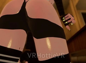 Horny Petite Hiding In Win over Restroom POV Lap Dance VRChat ERP Anime