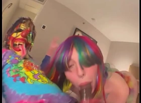 Melody Parker Having Her Duo Night With Gibby The Clown