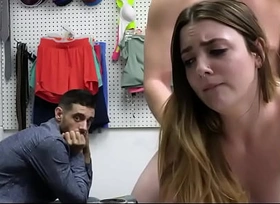Poor Boyfriend Watches His Girlfriend Fucking With Loss Prevention Officer - Kinsley Kane - LifterX