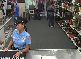 Xxx pawn - pervy pawn shop owner fucks latin policewoman