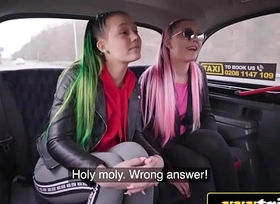 Cute Czech Twins Double-Team Euro Cab Driver (Lady Zee, Sandra Zee)