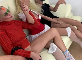 Lana Trumm decided to fuck my sex dolls, just look at what this slutty Milf is doing