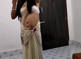 White saree Sexy Real xx Wife Blowjob with an increment of fuck ( Official Video By Localsex31)