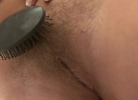 MILF Fills Her Hairy Space With Some Hard Detect