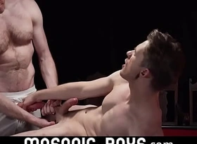 Perfect big cock teen gets played anent asshole added to fucked bareback closeup MASONIC-BOYS XXX movie 