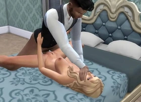 I am banging hot blonde on my conjugal day Sims 4, porn