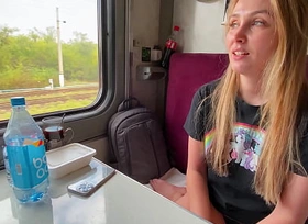 Married stepmother Alina Rai had sex on the train far a stranger