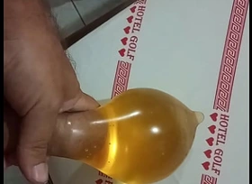 Pissing in condom