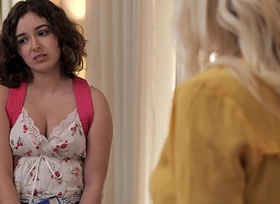 Curious Stepdaughter Leana Lovings experiments with her Stepmom Serene