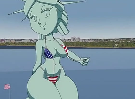 Statue of Liberty xxx Tansau (Porn Animation, 18 )