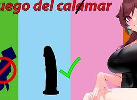 JOI - El juego del calamar. Un reto para masturbarse. Audio español.