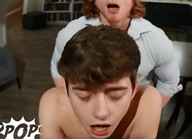 Stud Kyle Connors Gets His Dick Hard When Handyman Joey Mills Bends Over To Fix Chum around with annoy Coffee Machine - TWINKPOP