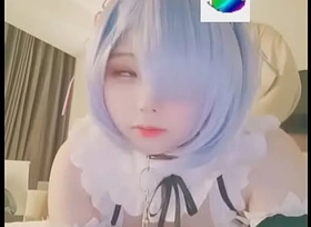 Wuuuuucy in Rem cosplay going to bed so fixed