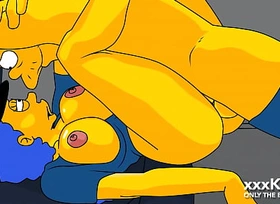 Police Marge tries to Arrest Snake but he Fucks Her (The Simpsons)
