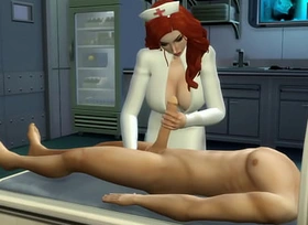 Horny nurses swell up with the addition of fellow-feeling a amour a handsome patient