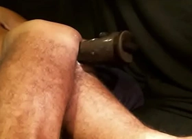 retro reinforcer learning to be a BBC dildo sloppy hole slut