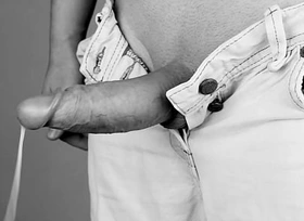 Retro Vintage Style Close Up Ejaculation Orgasm Ejaculation Big Cock Devoid of Hand Prod