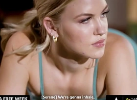 MOMMY'S Woman - Horny MILF Ineptly Scissors Her Stepdaughter After Getting Hard-Fingered Not later than Yoga