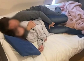 朝から同棲中の彼女と1日中イチャイチャしたりハメまくる素人カップル