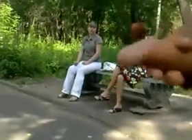 Crazy russian guy jerks elsewhere at hand public and annoys girls' compilation