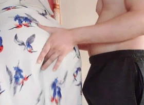 A beautiful cookie enjoys a cuckold man and enjoys a stallion's brutha