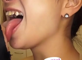 Japanese Asian Tongue Spit Prospect Nose Licking Sucking Kissing Handjob Fetish - More at fetish-master porn 