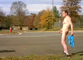2nd Jerking Off Naked In the air Clear View Of Traffic November 2013
