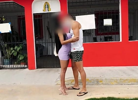 Sexy Peruvian Chick Goes Home Not far from White Guy After A Kissing Game