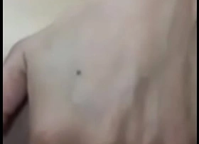 Sexy Filipina rubs her shaved pussy