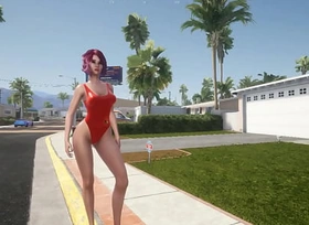 SunbayCity [SFM Hentai game] Ep.1 GTA sex parody with hot babes