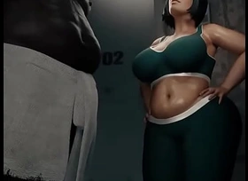 FAT BLACK MEN FUCK GIRL Heavy TITS 3D GENERAL BUTCH 2021 KAREN MAMA