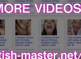 Japanese Asian Tongue Spit Prospect Nose Licking Sucking Kissing Handjob Good-luck piece - More at fetish-master porn 