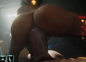 Cyberpunk 2077 Sex - Reverse Anal CowGirl Panam Palmer on big Dick POV GamePlay Porno Videotape