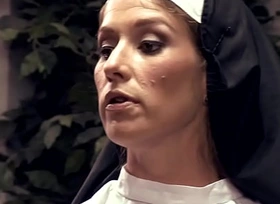 Lezdom nun whips sexy students