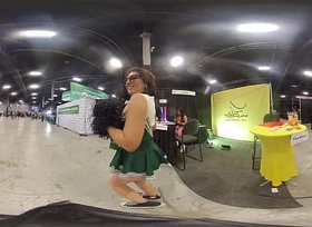 360 degree VR Video be required of upskirt booty be required of Bikini Thug at EXXXotica NJ 2021