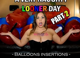 A Unmitigatedly Naughty Looner Day - PART 2/3 - Balloons insertions - Preview - ImMeganLive