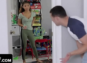 FamilyStrokes - Cute And Tiny Asian Toddler Pounds Their way Horny Stepbro To Become Viral