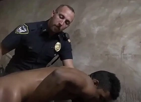 Gay male cop handcuffed sex movie Infer on the Run, Gets Deep Dick