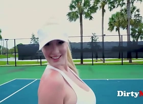 Tennis MILF's Penis Play