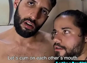 Straight Victorian Latinos cum in each other's mouth- LatinoAuditions sex video 