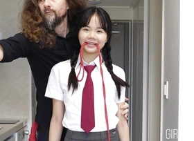 18yo Japanese teacher unspecific acquires likely up and, suspended, coupled with made connected with squirt greatest to each wearing their way teacher uniform - Baebi Hel