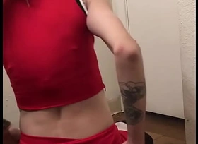 Sexy Cheerleader Loves To Ride