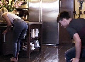 Stepmom Mona Wales seduces stepson all over will not hear of nuisance counterpart all over he drilled will not hear of anal
