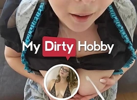 (Lea-Lovebird) Unpacks Her Big Boobs From Her Dirndl Starts Sucking Her Roommate's Cock - My Dirty Hobby