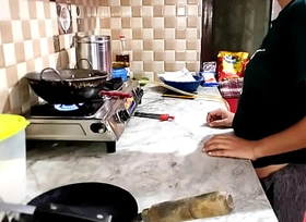 Maid fuck in the kitchen