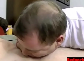 RedneckStuds sex video - Straight Bony redneck getting his shaved cock serviced