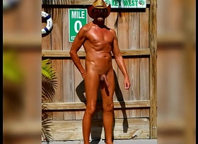 Unadorned Cowboy in Key West